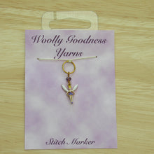 Load image into Gallery viewer, Lilac Fairy Stitch Marker / Progress Keeper