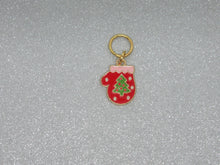 Load image into Gallery viewer, Christmas Tree Mitten Stitch Marker / Progress Keeper