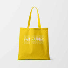 Load image into Gallery viewer, Knit Happens Tote Bag - Snappy Crocodile Designs