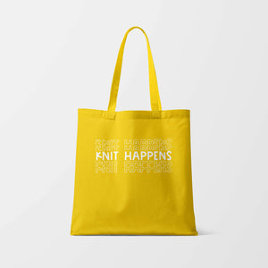 Knit Happens Tote Bag - Snappy Crocodile Designs