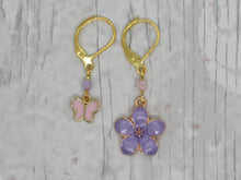 Load image into Gallery viewer, Flower and Butterfly Stitch Markers/Progress Keepers