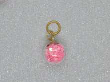 Load image into Gallery viewer, Pink Star filled Bauble Stitch Marker / Progress Keeper