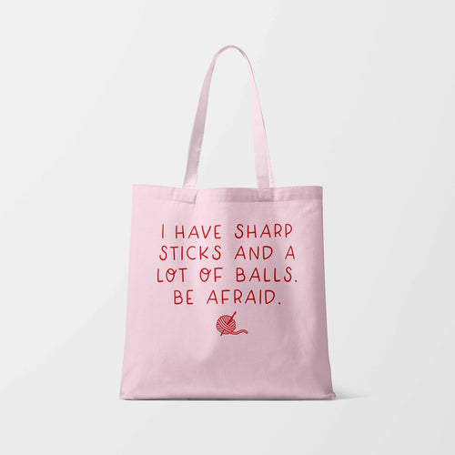 Be Afraid Tote Bag - Snappy Crocodile Designs