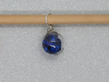Load image into Gallery viewer, Blue Star filled Bauble Stitch Marker / Progress Keeper