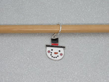 Load image into Gallery viewer, Snowman Stitch Marker / Progress Keeper