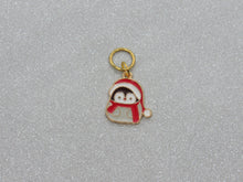 Load image into Gallery viewer, Penguin in a Santa Hat Stitch Marker / Progress Keeper